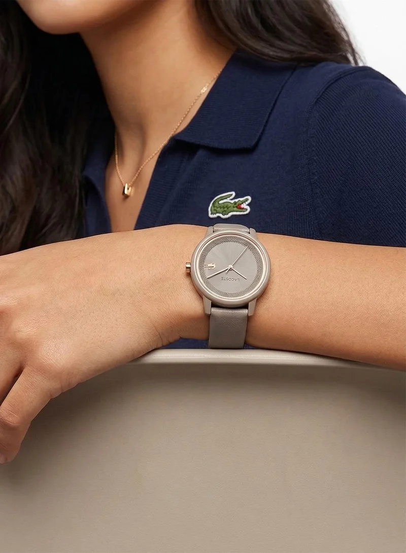 LACOSTE  L12Sw Analogue Quartz Movement Watch Leather Strap - 2001438 for Women | Best Price UAE