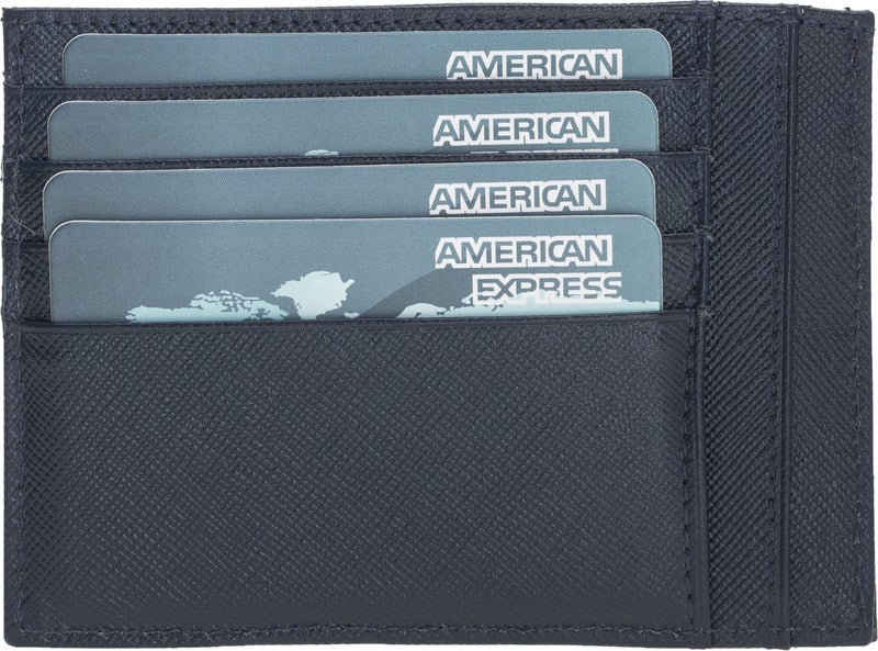 BOULETTA Zip Leather Women's Zippered Card Holder Snb Navy Blue  - Image 4
