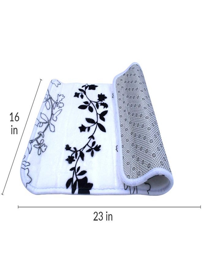 BuenoVida 7 Pcs Bathroom Accessories Set, Liquid Soap Dispenser, Soap Dish, Toothbrush Holder, Tumbler, Footmat, Shower Curtain with Hooks, Plastic (SMS-022-03) - Image 4