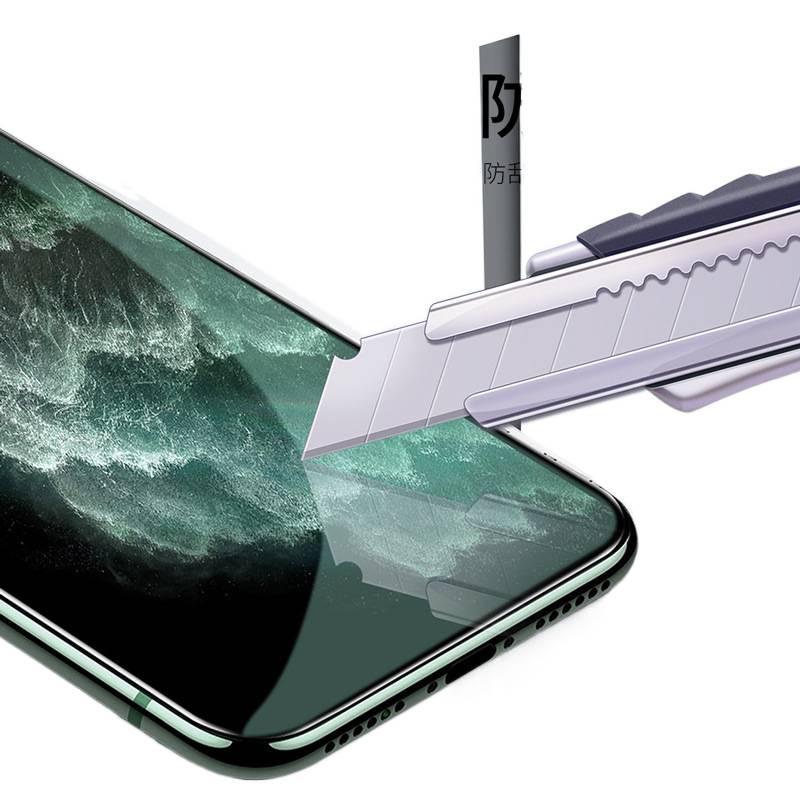 BB غطاء هاتف بGlass لـ iPhone 16 / 16 Plus / 16 Pro / 16 Pro Max مع مضاد لبصمات الأصابع ومضاد لقصر النظر مع حماية العين مع فلتر الضوء الأخضر باللون أخضر باللون الأخضر - Image 2