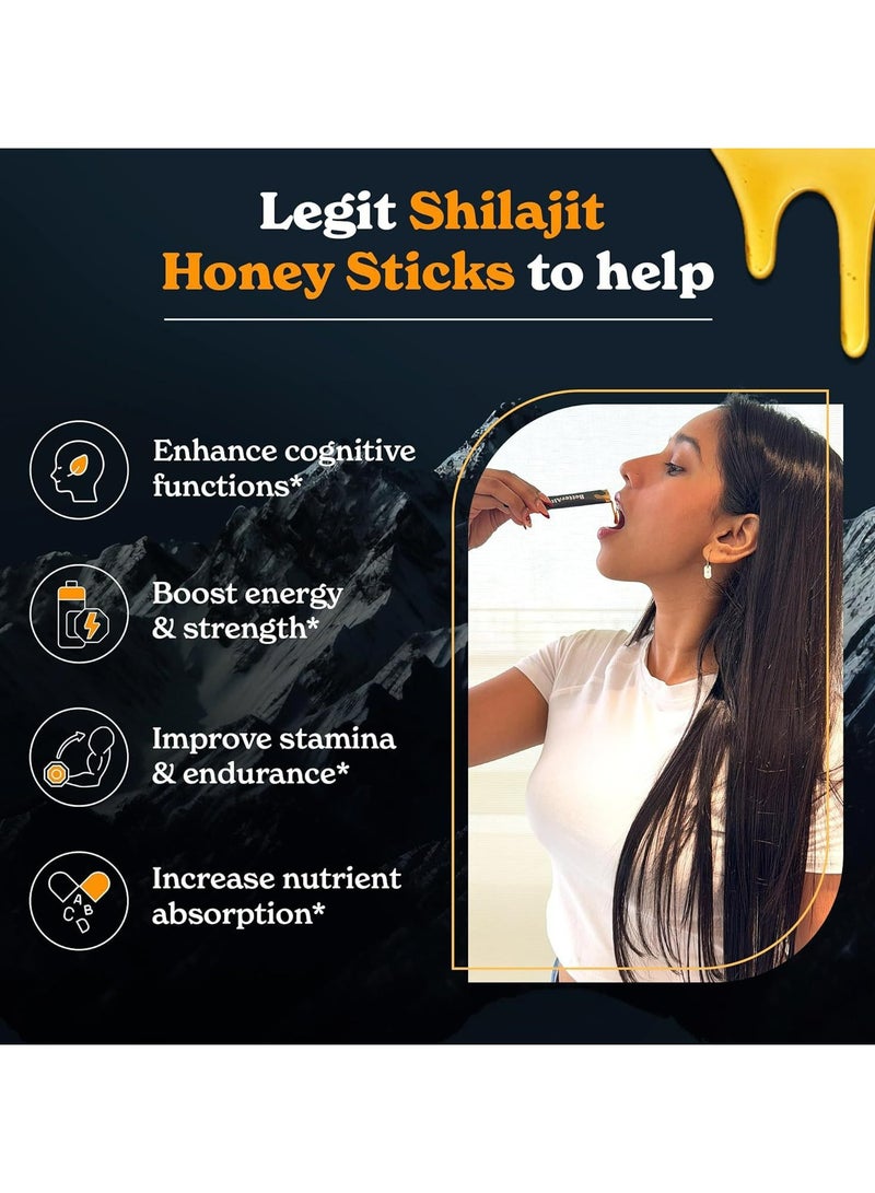 Himalayan Shilajit Honey Sticks 30 Sticks,Rich in 85+ Essential Minerals for The Body - Image 5