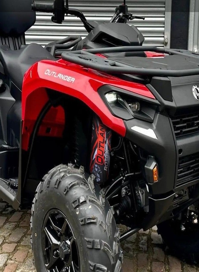 أغطية حماية عالية الأداء للمركبات الرباعية الدفع، متوافقة مع CAN AM CANAM Outlander G3 ROTAX منذ عام 2024 - متينة، مقاومة للماء، سهلة التركيب، حماية موثوقة لجميع التضاريس (أحمر) - Image 3