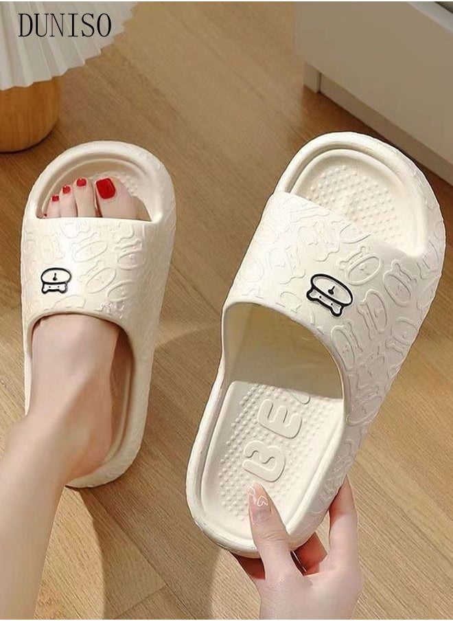 Slippers for Women Quick Drying Slide Sandal with Thick Sole Non-Slip Soft Shower Slippers Open Toe Spa Bath Pool Gym House Sandals for Indoor & Outdoor - pzsku/Z66E11F953DB7EB4DC399Z/45/_/1686204579/067c7343-fc31-4790-b798-fb368db9178b