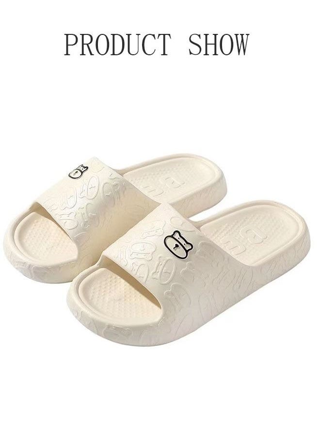 Slippers for Women Quick Drying Slide Sandal with Thick Sole Non-Slip Soft Shower Slippers Open Toe Spa Bath Pool Gym House Sandals for Indoor & Outdoor - pzsku/Z66E11F953DB7EB4DC399Z/45/_/1686204580/ff4a1901-e179-4cce-a081-bf7cd5bc269a