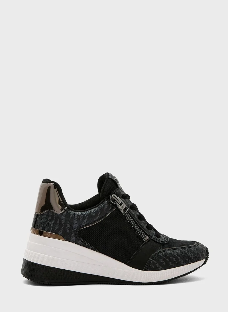 DKNY Kaden Lace Up Wedge Sneakers