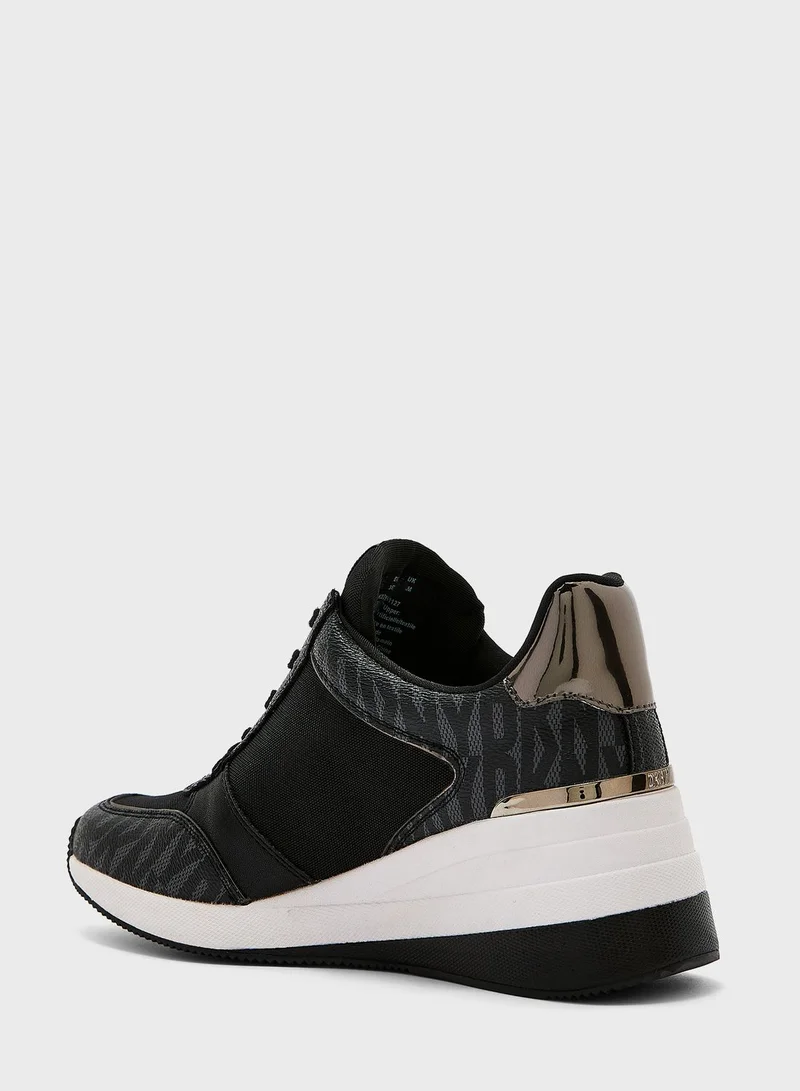 DKNY Kaden Lace Up Wedge Sneakers
