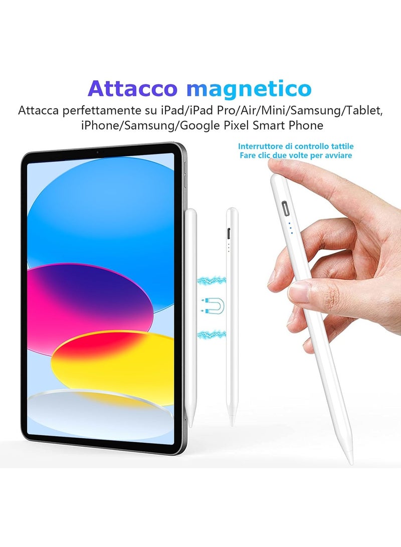 Stylus Pen for Android Devices – Precise & Easy-to-Use Capacitive Touch Pen with Palm Rejection and 2 Replacement Tips – Compatible with Tablets & Phones - Image 4