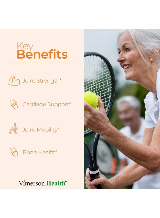 Vimerson Health Glucosamine Chondroitin MSM and Turmeric Supplement - Joint Support Supplement for Women & Men with Boswellia & Glucosamine Sulfate 1500 mg. Used for Cartilage & Joint Health & Flexibility 90 Tablets  - Image 2