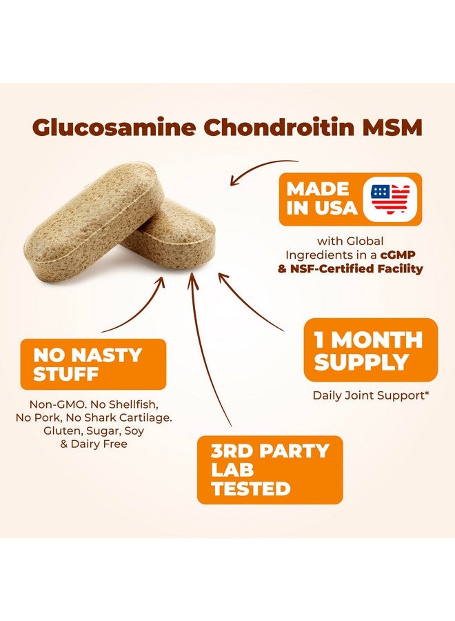Vimerson Health Glucosamine Chondroitin MSM and Turmeric Supplement - Joint Support Supplement for Women & Men with Boswellia & Glucosamine Sulfate 1500 mg. Used for Cartilage & Joint Health & Flexibility 90 Tablets  - Image 4