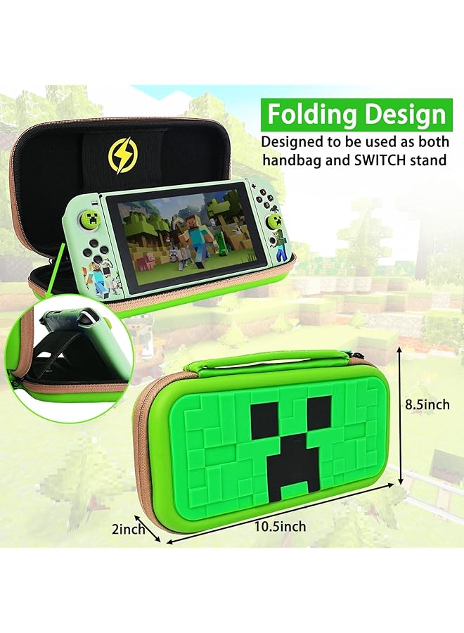[أطول عمرًا] حقيبة حمل سفر من إيفا لجهاز نينتندو سويتش 2 2025، حامل ملحقات كبير الحجم، غطاء حماية صلب مع 5 بطاقات ألعاب - Image 5