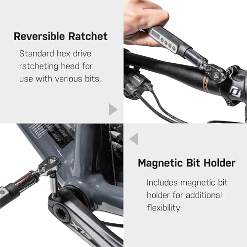 TOPEAK D-Torq Digital Bike Torque Wrench, Silver, Grey - Image 4