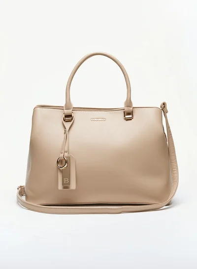 فلورا بيلا من شو إكسبرس Solid Tote Bag with Double Handle and Zip Closure