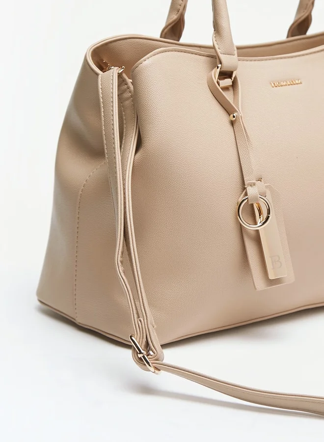 فلورا بيلا من شو إكسبرس Solid Tote Bag with Double Handle and Zip Closure