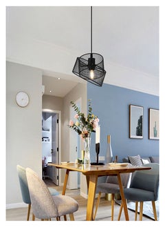 Vmax Mesh Cage Pendant Light For Living Room Bedroom Cafe Home Décor Black  - Image 2