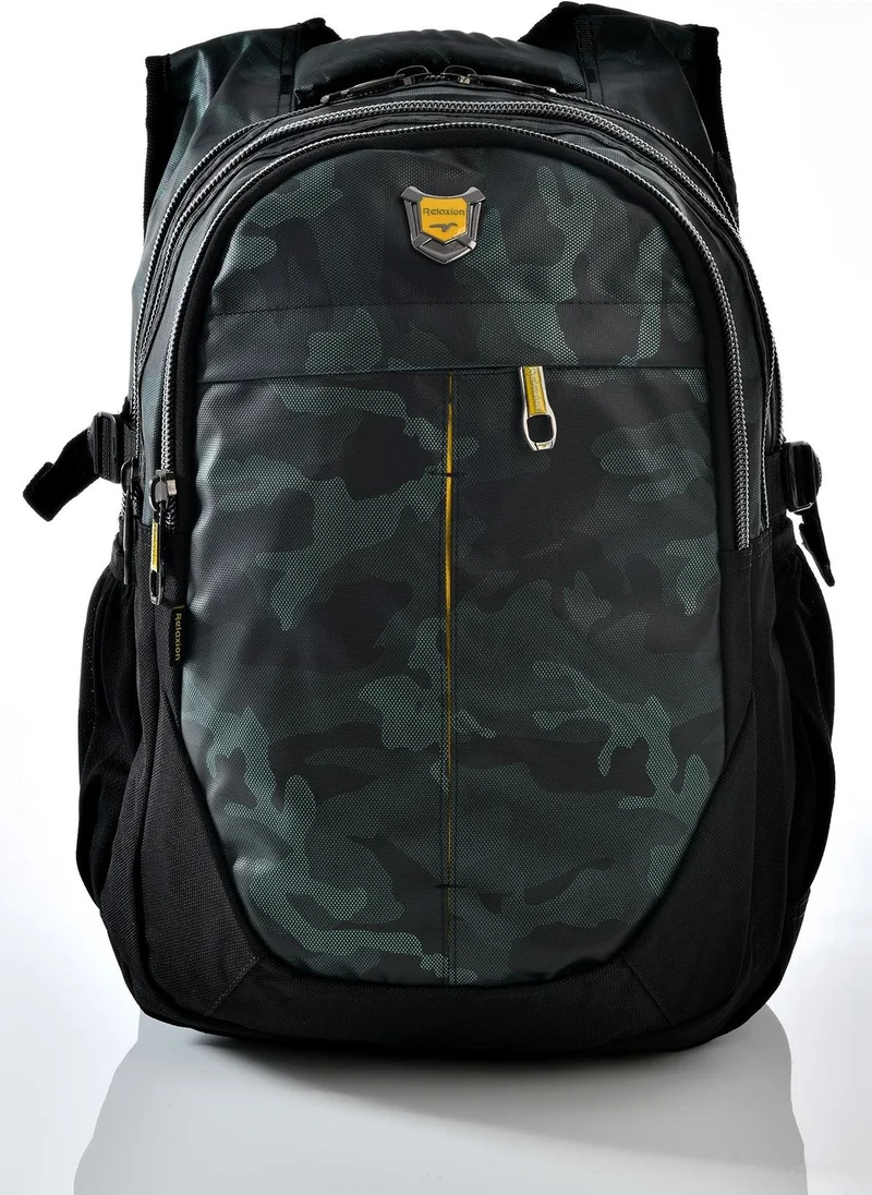 ريلاكسن 2235 Khaki Camouflage Patterned School Backpack