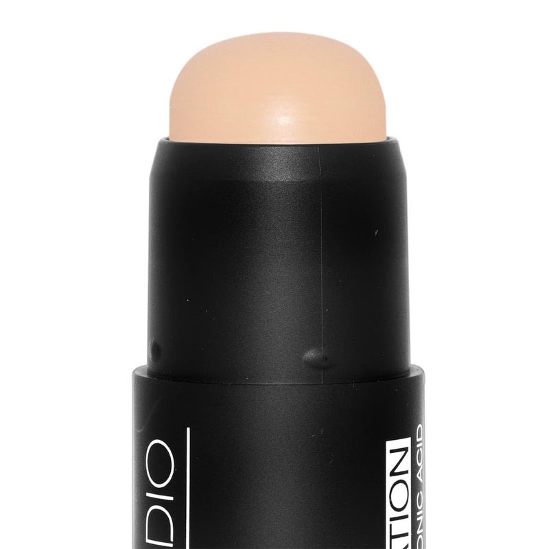 Palladio BUILD & BLEND Foundation Stick, Medium Coverage Buildable Contour Stick for Face, Ultra Blendable Creamy Formula for a Natural Shine Free Finish, Natural Beige - Image 3