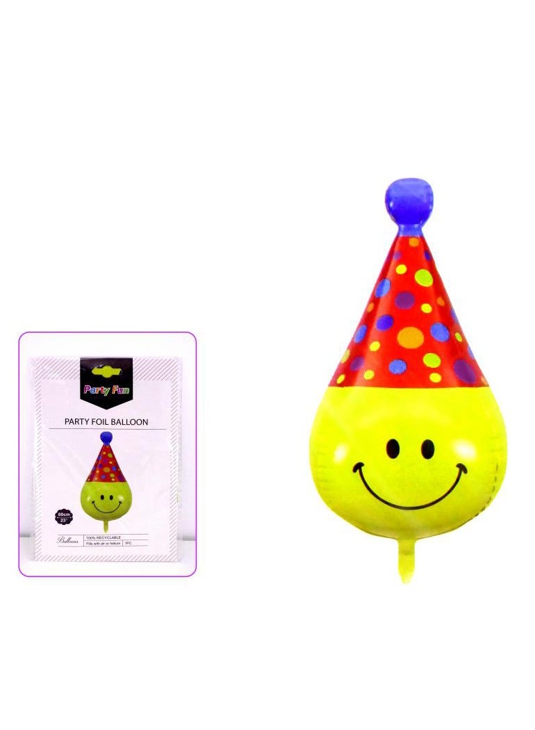 PARTY FUN Foil Balloon Smile Face  - Image 2