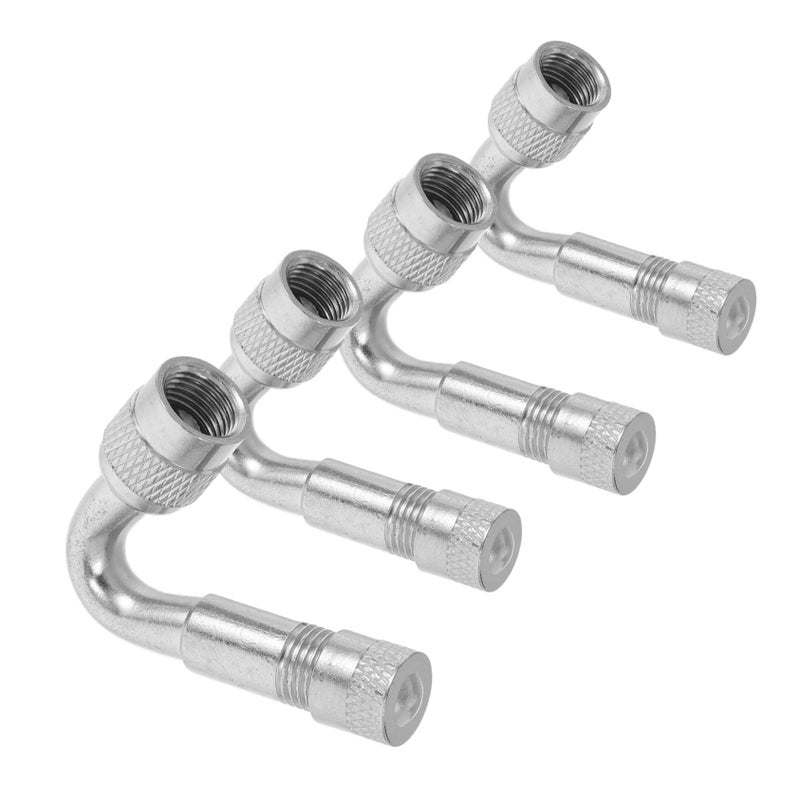 4Pcs Metal Valve Stem Extensions For Car And Bike Tyres Easy To Install - Image 2