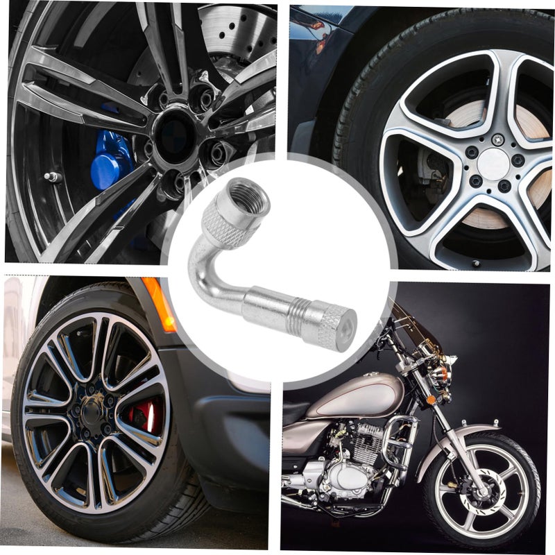 4Pcs Metal Valve Stem Extensions For Car And Bike Tyres Easy To Install - Image 4