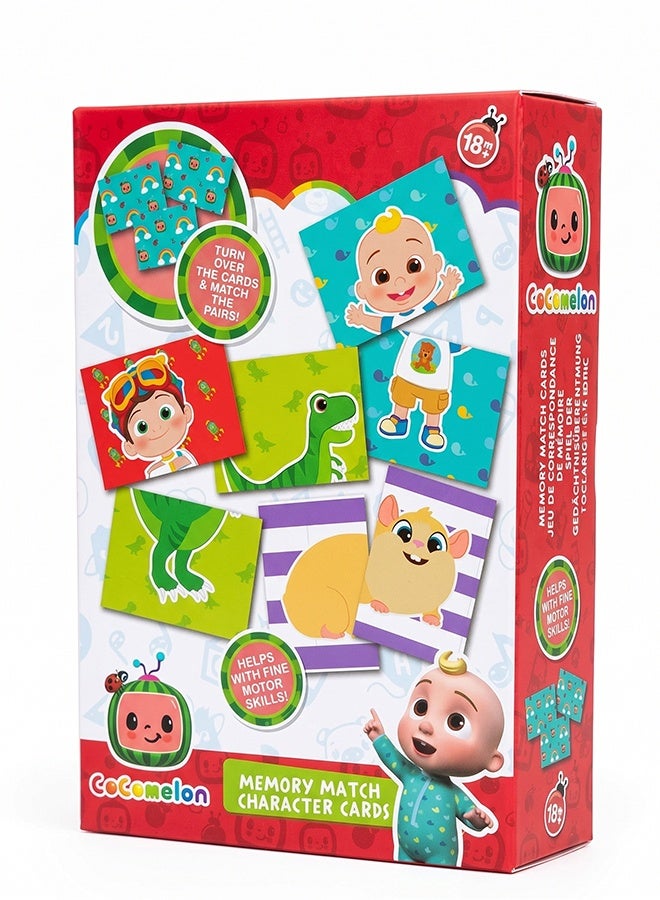 RMS CoComelon Memory Match Character Cards – Kids Matching Game, Early Learning Activity Cards - Image 1