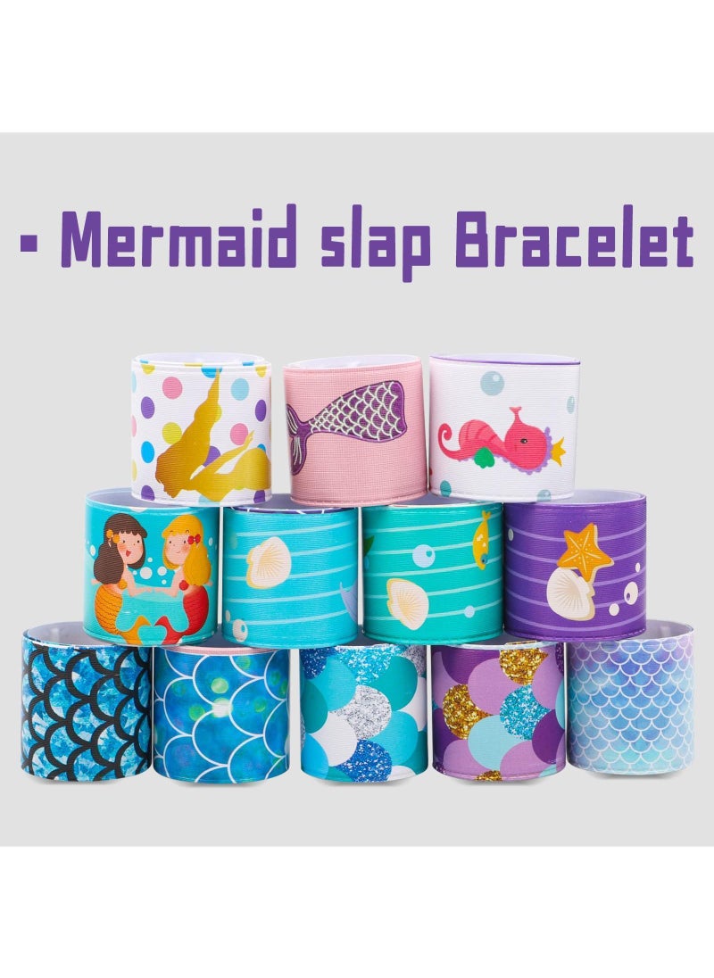 Sweet seven 36-Piece Mermaid Snap Bracelets for Kids - Fun Mermaid Toys Party Favors, Ideal for Goodie Bags and Classroom Prizes  - Image 3