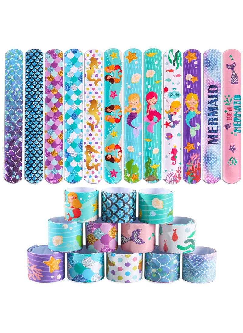 Sweet seven 36-Piece Mermaid Snap Bracelets for Kids - Fun Mermaid Toys Party Favors, Ideal for Goodie Bags and Classroom Prizes  - Image 5