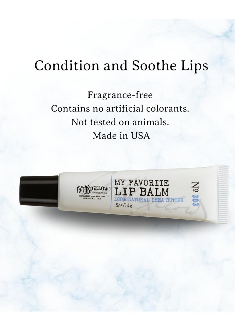 C. O. Bigelow C.O. Bigelow My Favorite Lip Balm Trio, Lip Tubes for Dry Lips, Moisturizing with Shea Butter, Bulk Balm 3 Pack, 0.5 oz Each  - Image 4