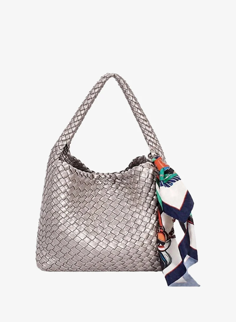 David Jones CM8274 Selena Women's Woven Handbag | Stylish Summer Shoulder Bag | Lightweight Everyday Purse for Work, Shopping & Vacation