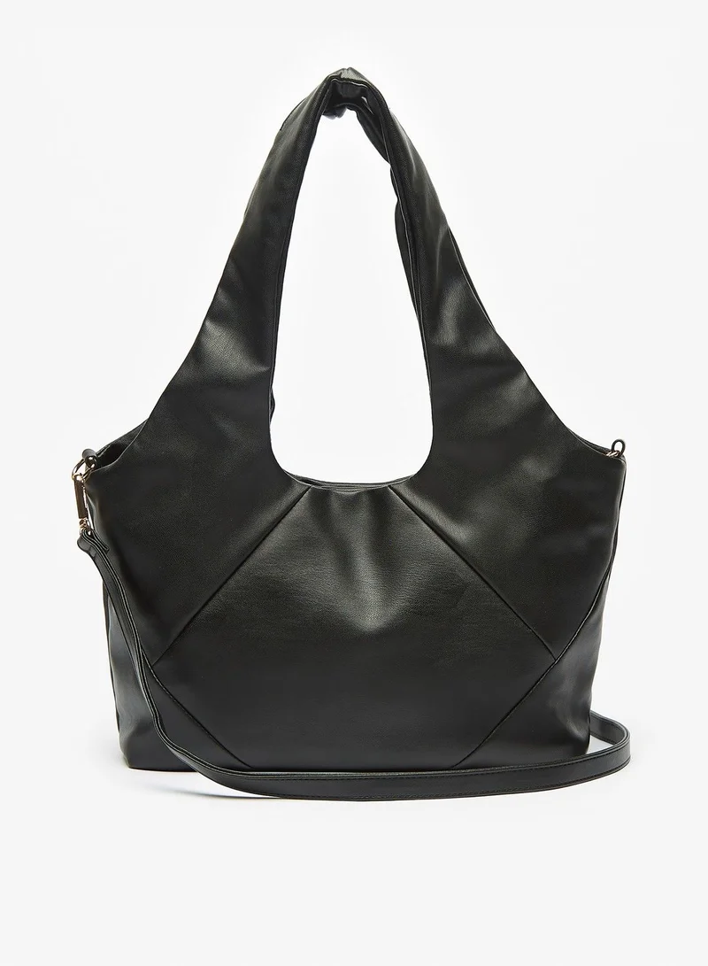 Flora Bella Solid Shoulder Bag with Detachable Strap