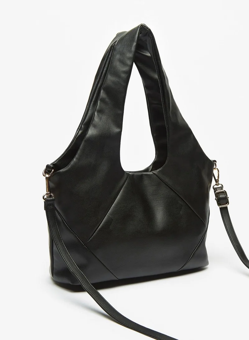 Flora Bella Solid Shoulder Bag with Detachable Strap