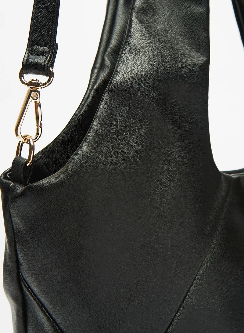 Flora Bella Solid Shoulder Bag with Detachable Strap