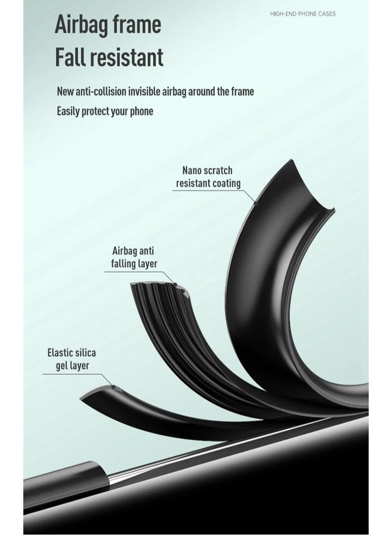 VKL Compatible with Nubia Z60 Ultra Case,Silicone Full Protection Shockproof and Fall-proof Phone Case for Nubia Z60 Ultra 5G (Black) - Image 3