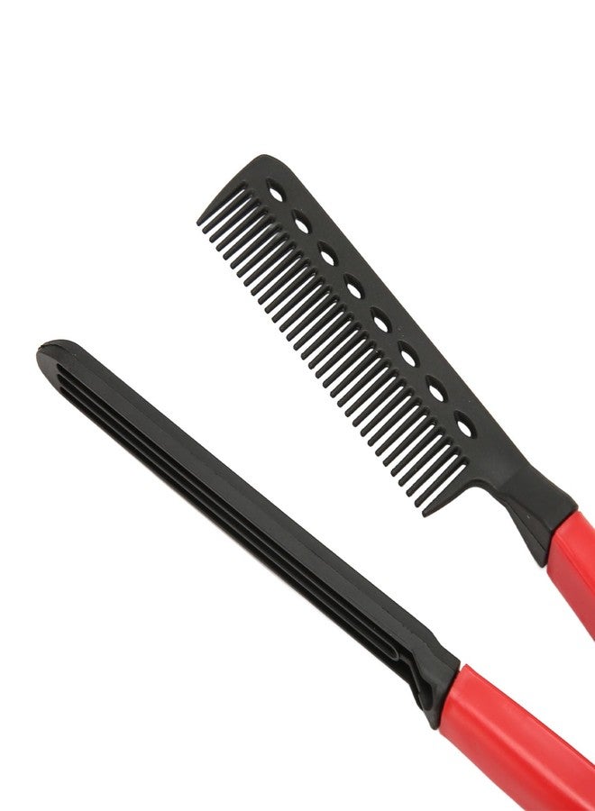 Semme 3Pcs V Shaped Styling Hair Comb for Straightening Knotty and Unkempt Hair, High Temperature Resistant, Lightweight and Portable Comb with Rounded Teeth - Image 5