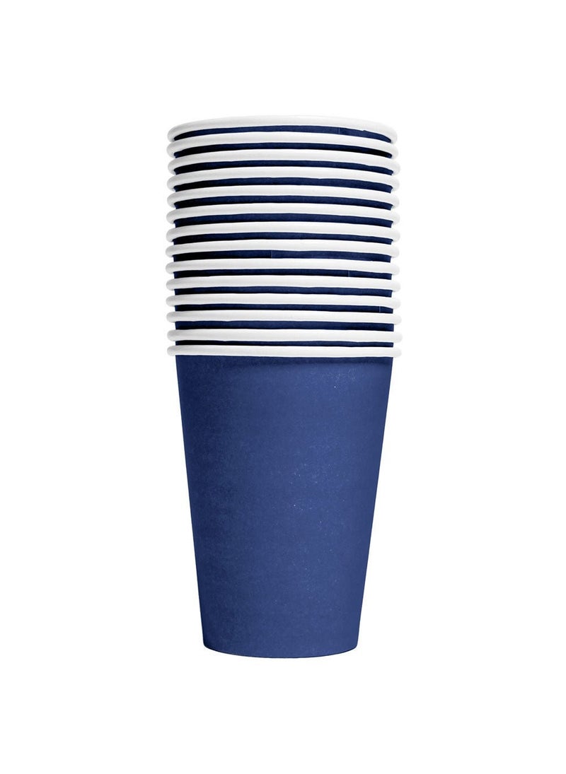 Disposable Paper Cups Blue 21cl 14-Pack