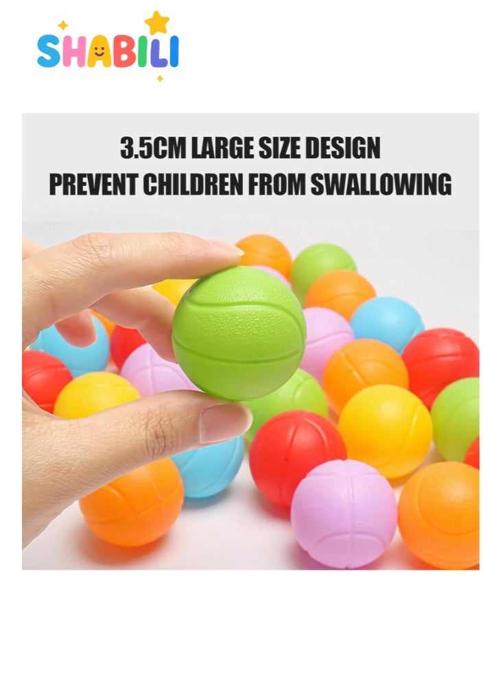 شبيلي لعبة كرات فرز الألوان بقوس قزح على طريقة مونتيسوري، لعبة لوحية للتصنيف والتكديس بكرات كبيرة 3.5 سم لتنمية المهارات الحركية الدقيقة والعد، لعبة تعليمية للأسرة والفصل للأطفال والبالغين - Image 3
