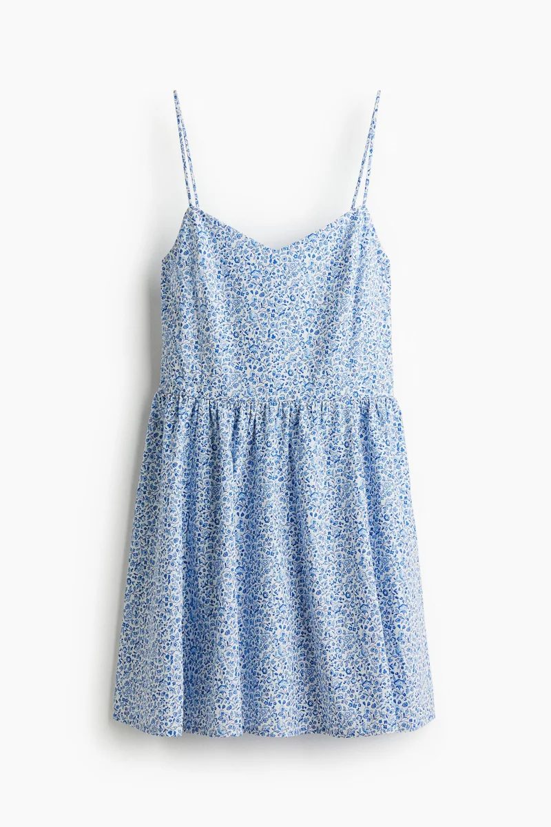 H&M Flared-skirt cotton dress