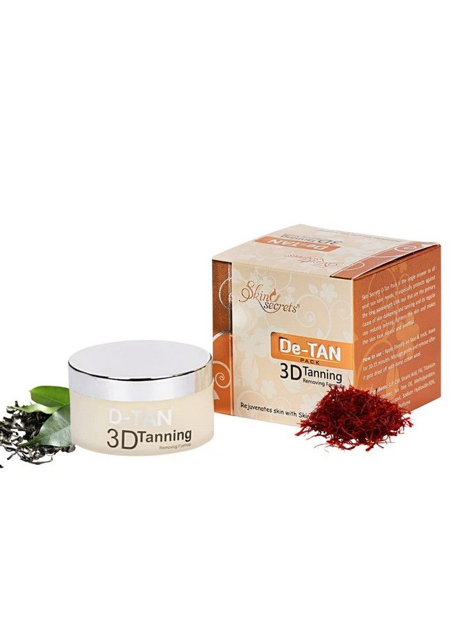 Skin Secrets Detan Pack For Instant Tan Removal & Sun Damage Protection With Saffron Extract (50Gm) - Image 1