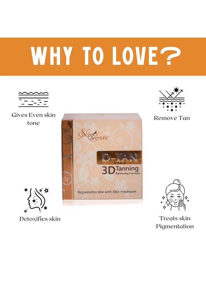 Skin Secrets Detan Pack For Instant Tan Removal & Sun Damage Protection With Saffron Extract (50Gm) - Image 4
