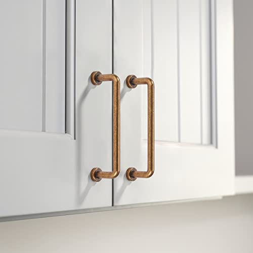 khtumeware 10 Pack 5 inch Hole Center Antique Brass Cabinet Pulls Vintage Cabinet Handle Kitchen Hardware Farmhouse Vintage Dressing Table Drawer Handle Classic Wardrob. - Image 2