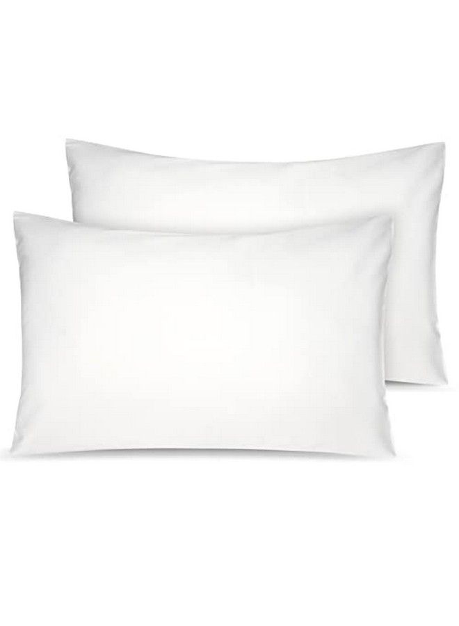 LULUSILK Organic Cotton Toddler Pillowcase 2 Pack 14 X 20 Travel Pillow Case Cover For Babies Kids Boys And Girls Soft And Breathable Small Pillow Cases With Envelope Closure Ivory - Image 1