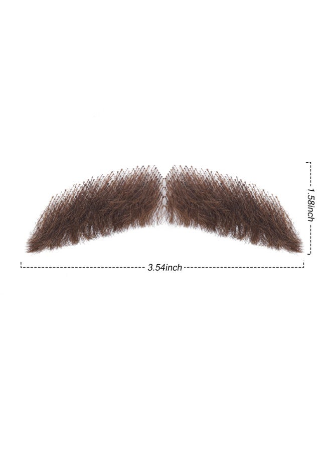 ShineDown Fake Mustache, Realistic Beard and Moustache for Party or Daily Use, Costume Facial Hair, Natural Looking Costume Beard - Image 2