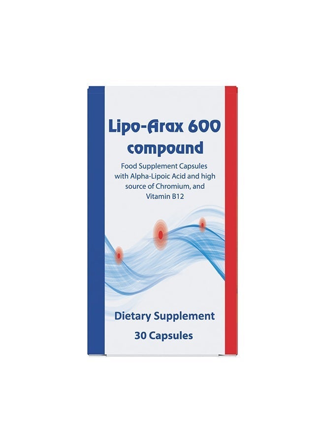 Noor AlQmar Lipo-Arax Compound 600 For Nerve Support And Overall Health Improvement - 30 Capsules - Image 4