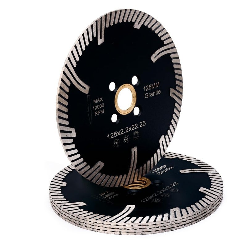 Casaverde 5Pcs/Lot Diamond Blade 5" Turbo Granite Blade - Image 1