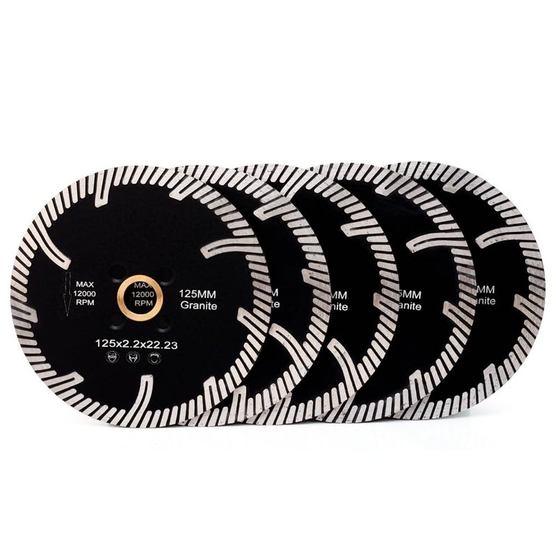 Casaverde 5Pcs/Lot Diamond Blade 5" Turbo Granite Blade - Image 2