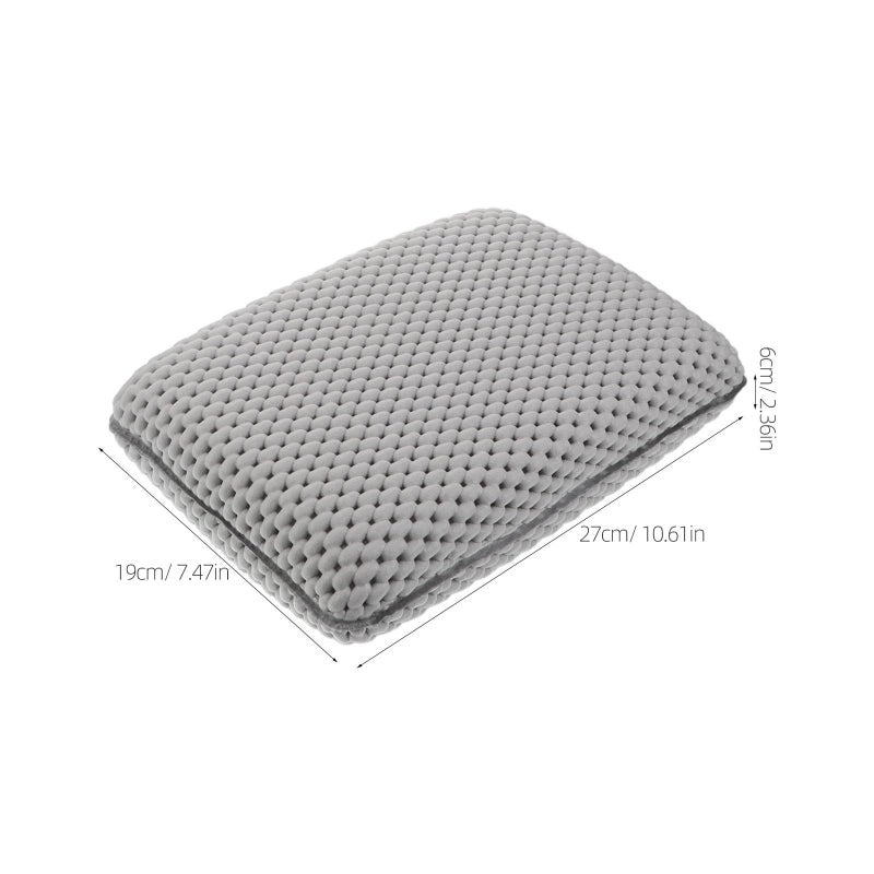 2Pcs Foam Bath Pillow Set with Suction Cups Non Slip Tub Cushion Neck and Back Support for Spa - Image 3