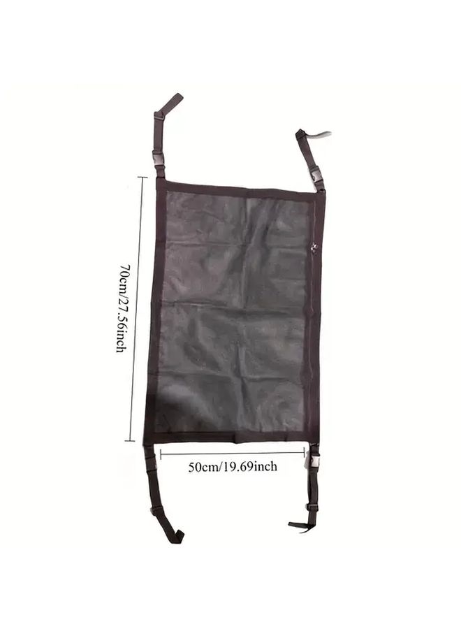 1pc Car Breathable Mesh Storage Bag Ceiling Roof Organizer For Travel - Image 5