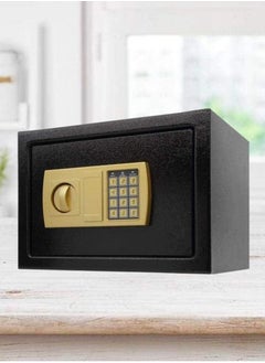 ALMUFARREJ Mini Electronic Deluxe Digital Security Safe Box With Electronic Keypad Lock and Physical Key For Home Office Hotel Jewelry Passport Watches Cash Storage  - Image 2