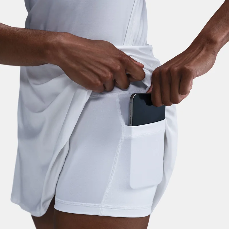 Nike White Women's Victory Dri-FIT Flouncy Tennis Skirt for Women | Best Price UAE