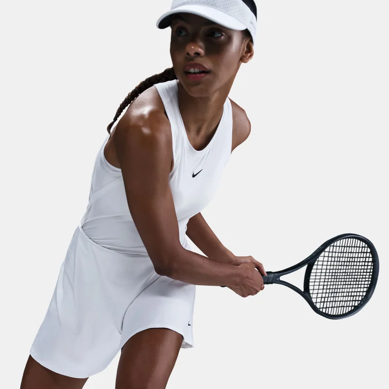 Nike White Women's Victory Dri-FIT Flouncy Tennis Skirt for Women | Best Price UAE