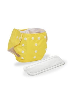 Chinmay Kids Combo Of Reusable Baby Washable Cloth Diaper Nappies With Multi Layered Micro Fibre Baby Insert Pads (Yellow & Green) (Set Of 2) (Assorted Colours)  - Image 3